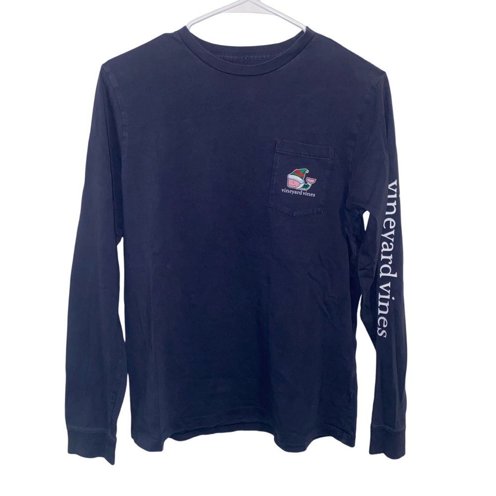 Vineyard Vines Long Sleeve T-shirt With Front Pocket